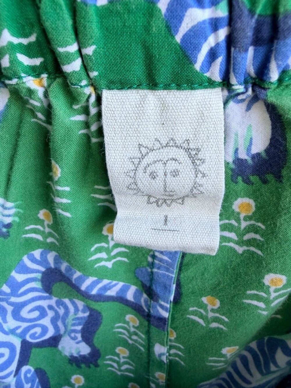 Printfresh Tiger Queen Cropped Pajama Pants 100% Cotton Women's Size L - Picture 3 of 8